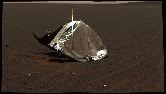 
MER-B Opportunity's heat shield