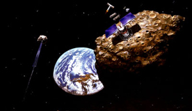 
Asteroid mining spacecraft