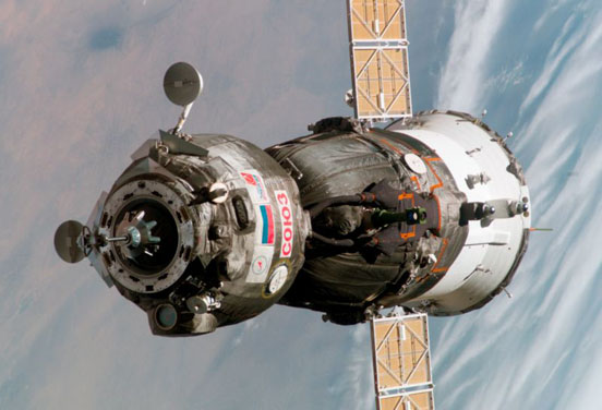 
Soyuz TMA-6 spacecraft approaching the International Space Station - the Soyuz spacecraft would have been replaced by Kliper