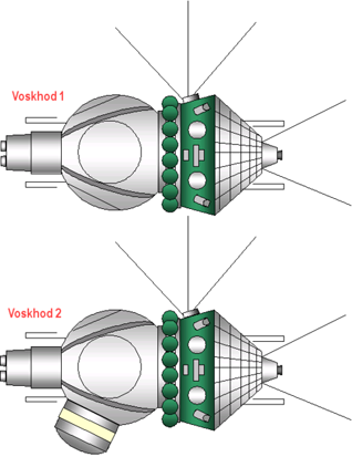 
Voskhod 1 and 2 spacecraft