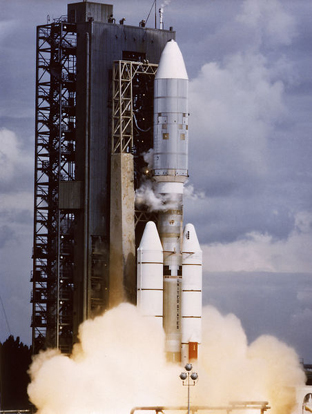 
Voyager 2 launch on August 20, 1977 with a Titan IIIE/Centaur.