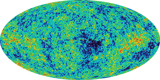 
The first-year map of the CMB.
